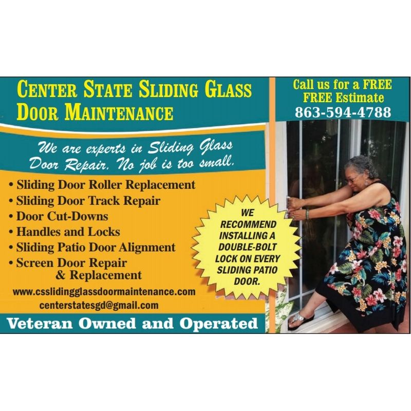 Center State Sliding Glass Door Maintenance 327 Customer Reviews with
