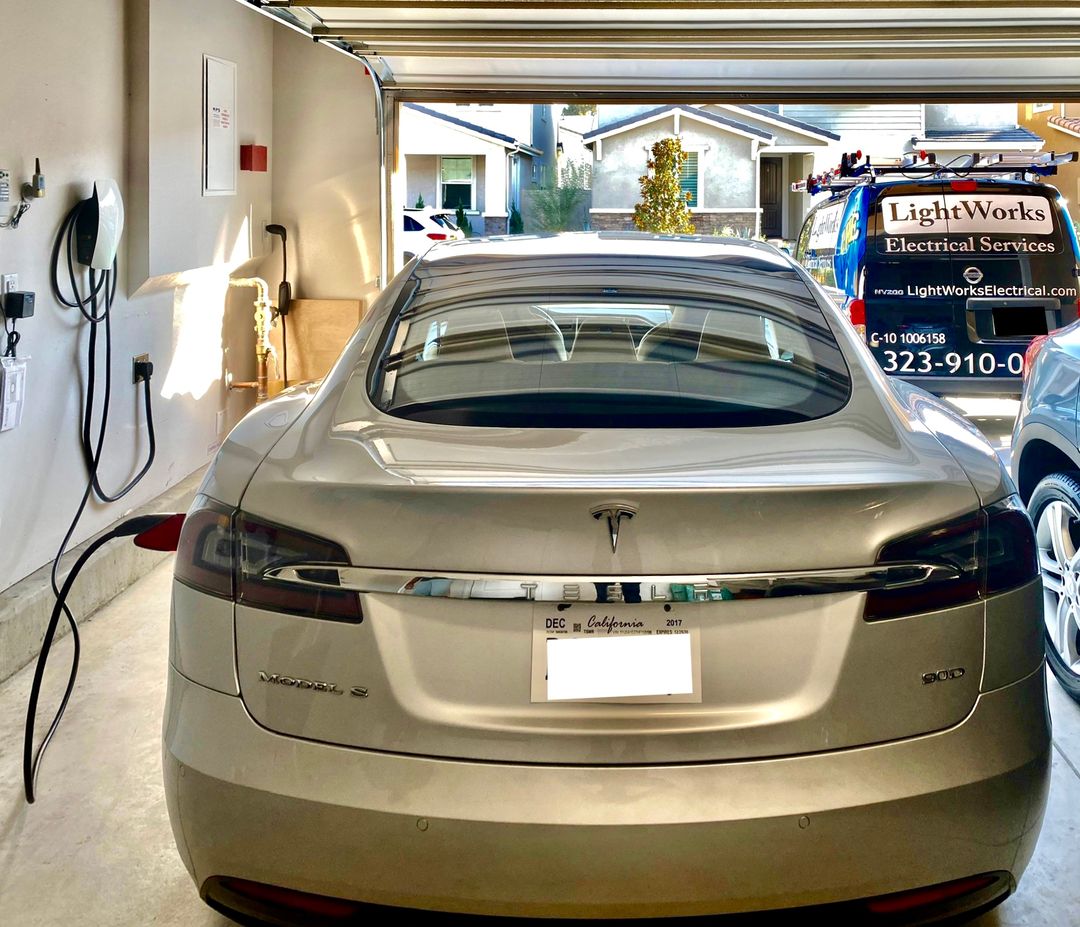 Tesla Wall Connector installation in North Hills Ca